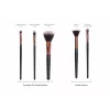 RIO BRST-EU/2.4 Professional Cosmetic Brush Collection - 24-Piece Set with Faux Leather Case