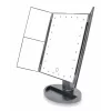 RIO MMFD-EU/1,6 24 LED Touch Dimmable Makeup Mirror, Black