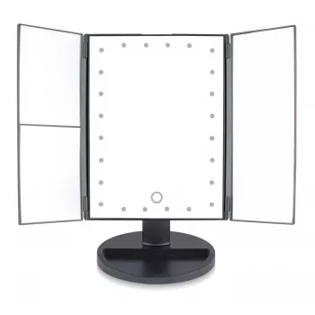 RIO MMFD-EU/1,6 24 LED Touch Dimmable Makeup Mirror, Black