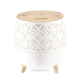 RIO DHTA-EU/1,2 TALIA Ultrasonic Aroma Oil Diffuser, 100ml, White with Wood Grain Base