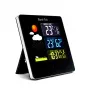 Bodi-Tek BT-HGWS-EU/1,2 Digital Weather Station with Wireless Outdoor Sensor, LCD Display, Weather Forecast, Moon Phase, Alarm, Backlight