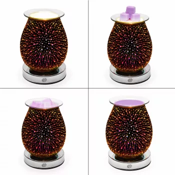 RIO LAAL-EU/1,0 ALURA Ultrasonic Aroma Oil Diffuser, 100ml, 7-Colour LED, Up to 30m²