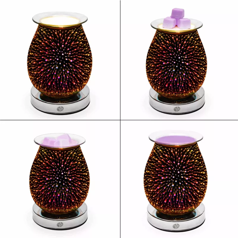 RIO LAAL-EU/1,0 ALURA Ultrasonic Aroma Oil Diffuser, 100ml, 7-Colour LED, Up to 30m²