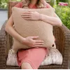 Bodi-Tek BT-CSHT2-W-LC-PB10 COZY Una Heated Comfort Cushion 45 x 45cm, Light Chocolate
