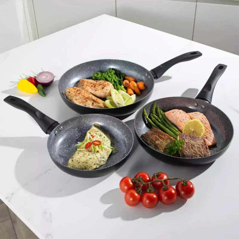 Progress BW12902EU7 Marble Ceramic 24cm Fry Pan