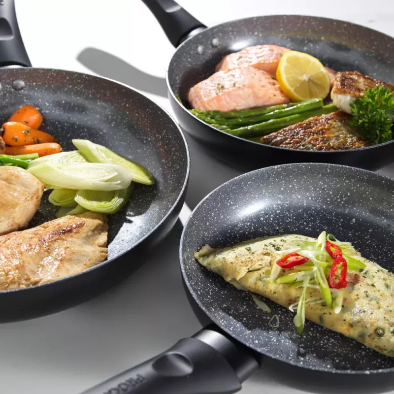 Progress BW12902EU7 Marble Ceramic 24cm Fry Pan