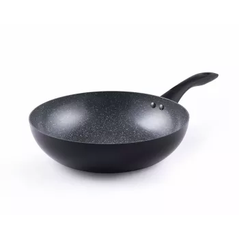 Progress BW12915EU7 Marble Ceramic 28cm Stir-Fry Pan with Lid