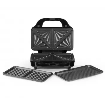 Salter EK2143TFVDE XL 3 in 1 Snack Maker - Black/Silver