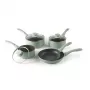 Progress BW14255G Neutrals 5 Piece Pan Set – Forged Aluminium, Stone Effect Non-Stick, Induction Compatible