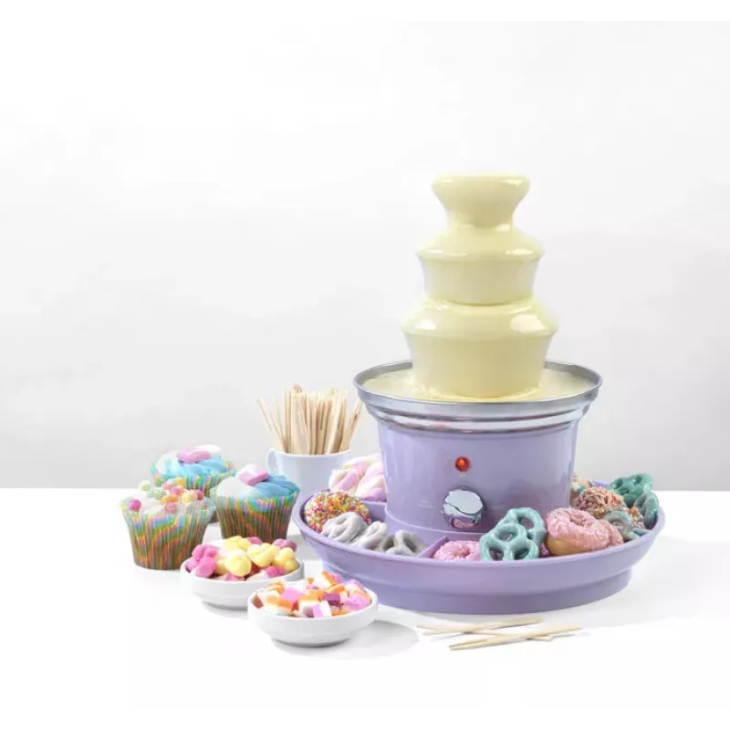 Giles & Posner EK3428GSPPVDE 3-Tier Chocolate Fountain 300g Capacity 70W Black/Silver