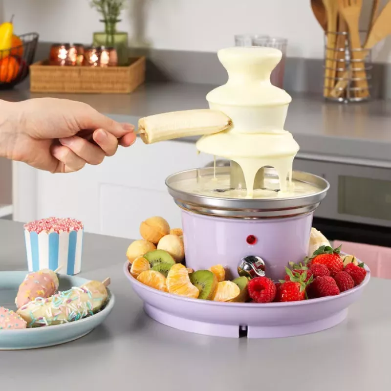 Giles & Posner EK3428GSPPVDE 3-Tier Chocolate Fountain 300g Capacity 70W Black/Silver
