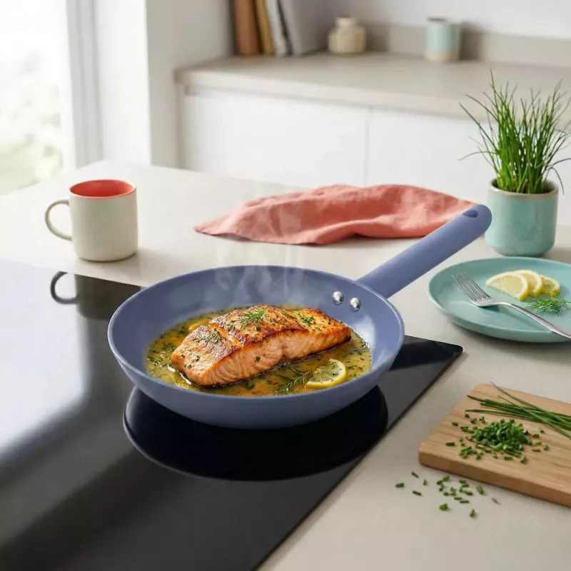 Progress BW14505B Mellow 24cm Fry Pan, Blue