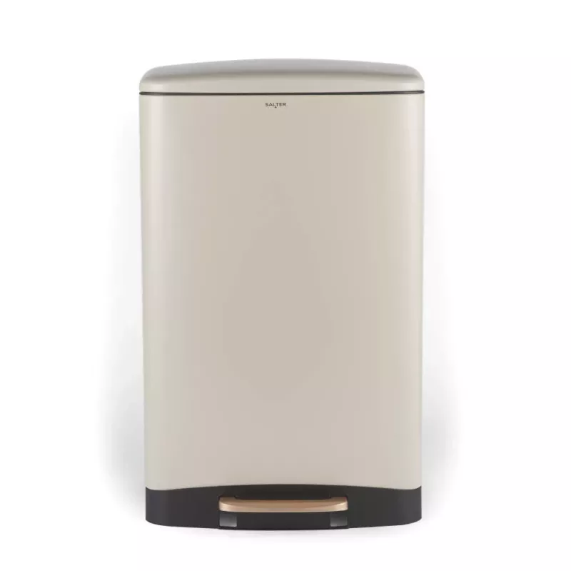 Salter BW14806 Pebble 50L Pedal Bin, Beige