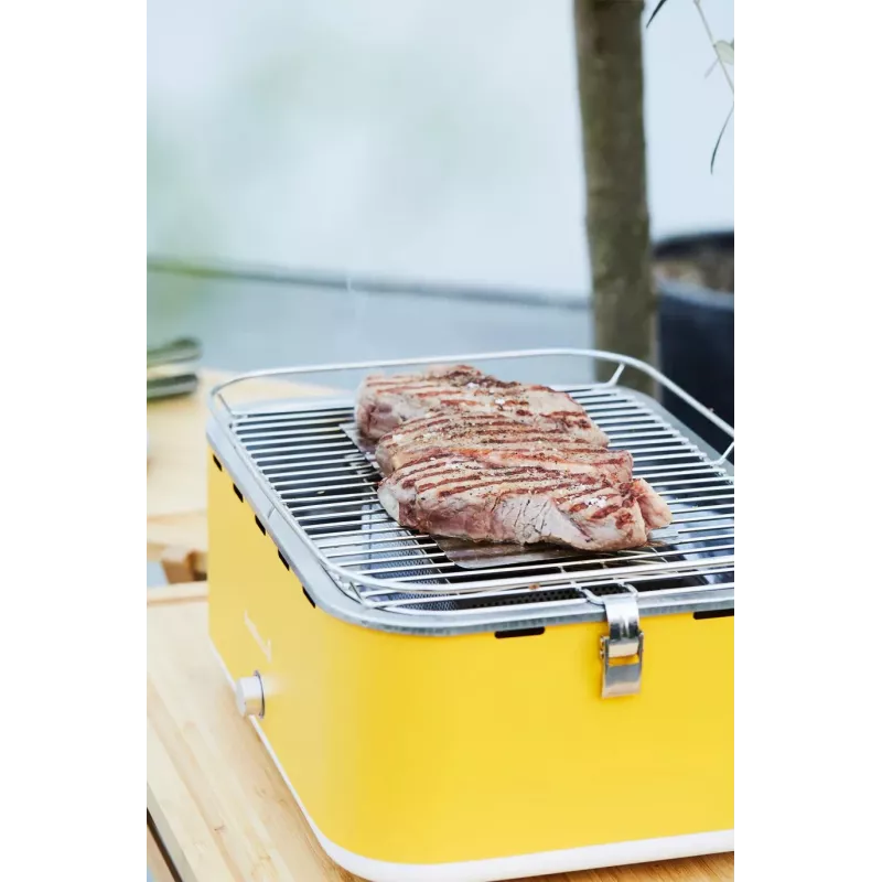 Barbecook Charcoal Table Grill Carlo 44x33x21 cm Yellow Sunshine