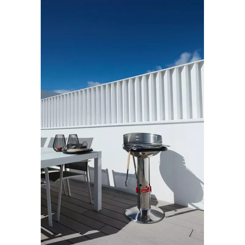 Barbecook Loewy 50 SST Charcoal Barbecue, 51.5 x 56 x 99 cm, Silver