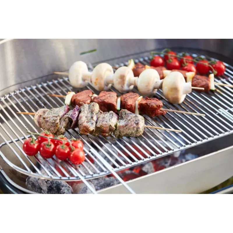 Barbecook Loewy 55 SST Charcoal Barbecue, 59.8 x 35.4 x 101 cm, Stainless Steel Grate, Black
