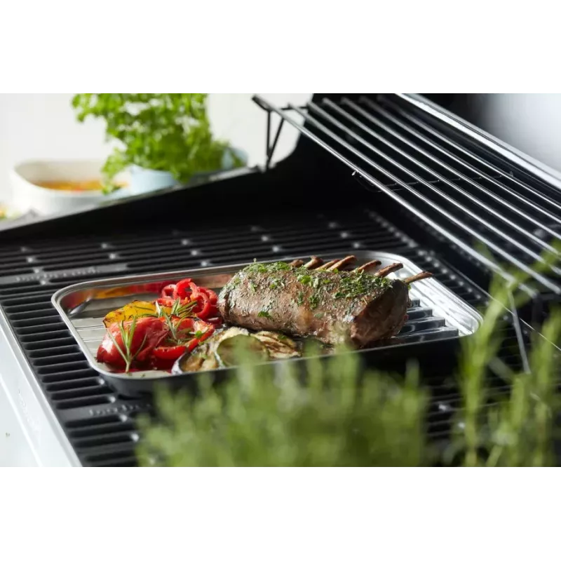 Barbecook Reusable Stainless Steel Grill Pan 34.5 x 24 x 3 cm BC-ACC-7079