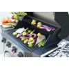 Barbecook Gas Barbecue Luca 412 with Cabinet and Sideburner, 145.4 x 60.3 x 112.3 cm, Black