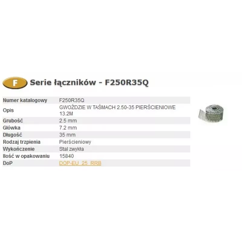 Bostitch F-Type Brad Nails 25-35 mm, 13,200 pcs