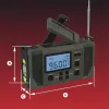 Hawk HWRDI420GN Emergency Weather Radio with Solar, Dynamo, Flashlight, AM/FM/SW, Green