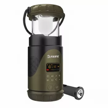 Hawk HWRDI430GN Radio Solar Dynamo With Flashlight