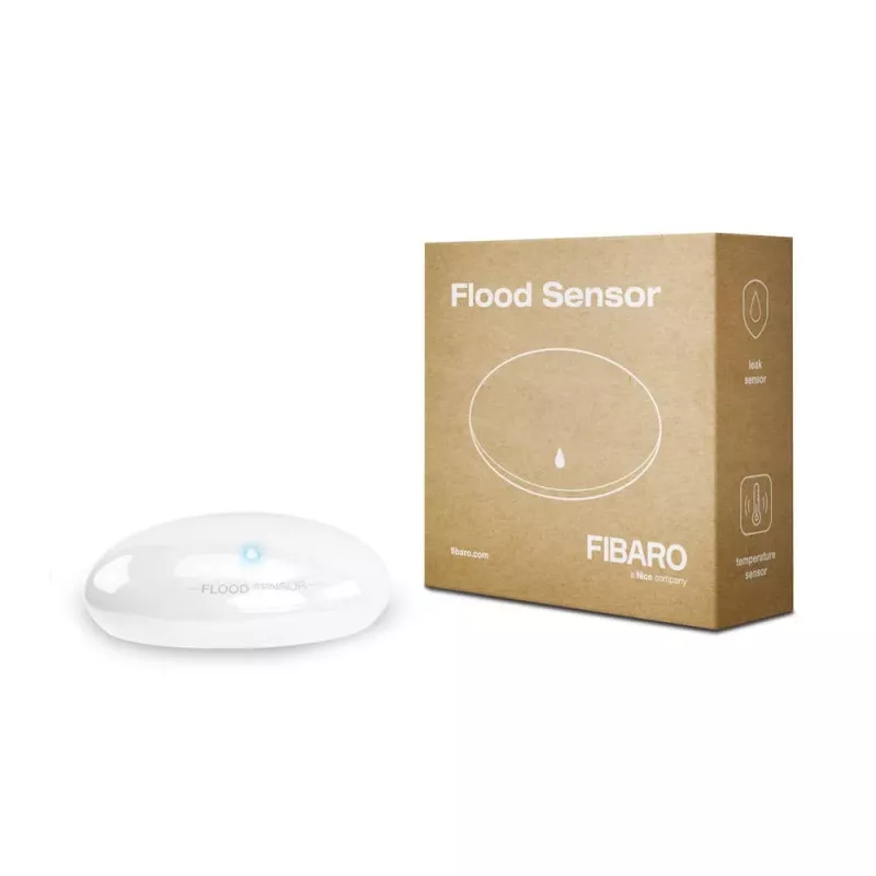 NCE Nice Flood-Control Water Leak and Temperature Sensor (FGFS-101 ZW5 EU) Z-Wave Plus