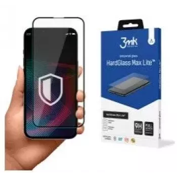 3MK HardGlass Max Lite Screen Protector for Apple iPhone 13/13 Pro/14, Black