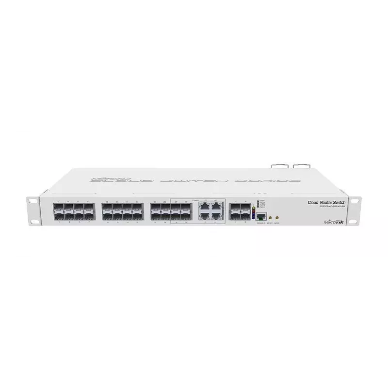 MikroTik CRS328-4C-20S-4S+RM Managed L2/L3 Switch, 1U Rackmount, 20x SFP, 4x SFP+, 4x Combo, White