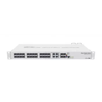 MikroTik CRS328-4C-20S-4S+RM Managed L2/L3 Switch, 1U Rackmount, 20x SFP, 4x SFP+, 4x Combo, White