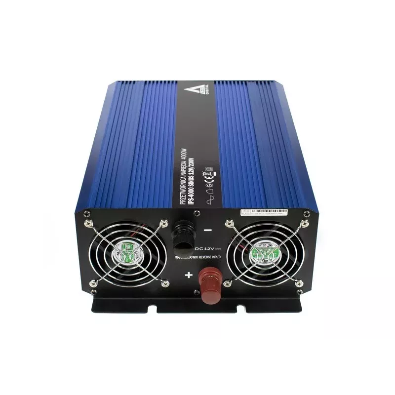 AZO Digital 12 VDC / 230 VAC Converter SINUS IPS-4000S 4000W Pure Sine Wave Inverter