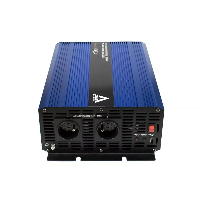AZO Digital 24 VDC / 230 VAC Converter SINUS IPS-4000S 4000W Pure Sine Wave Inverter