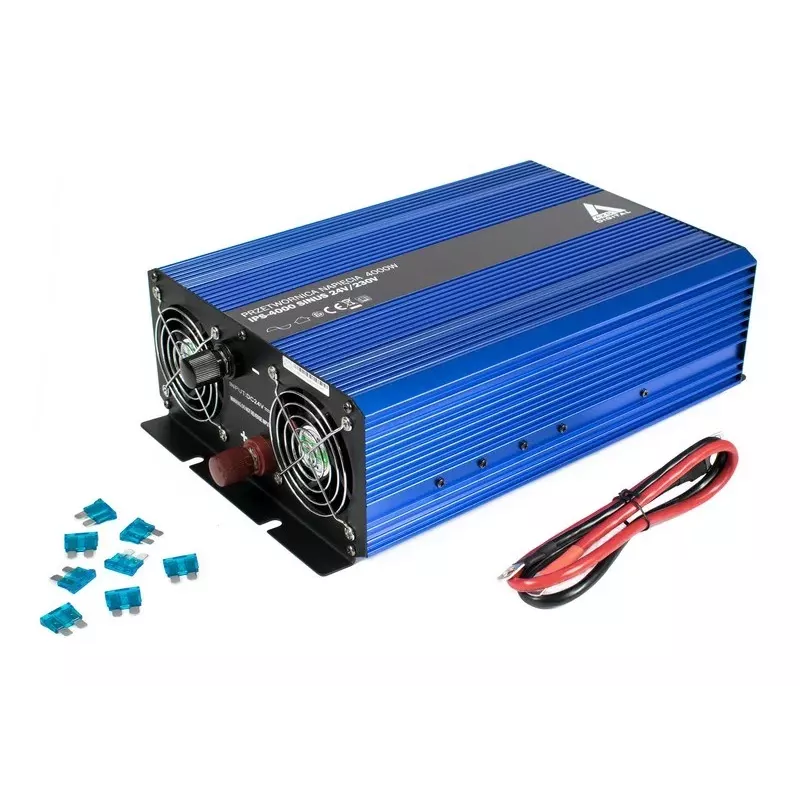 AZO Digital 24 VDC / 230 VAC Converter SINUS IPS-4000S 4000W Pure Sine Wave Inverter