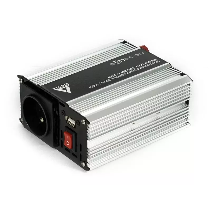 AZO Digital 12 VDC / 24 VDC / 230 VAC Automotive Inverter IPS-800 800W Duo
