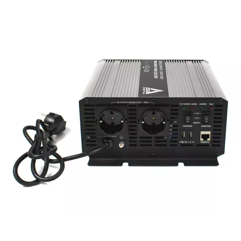AZO Digital 12V UPS-1200SR Line-Interactive UPS 1200VA/600W Pure Sine Wave 12V/230V