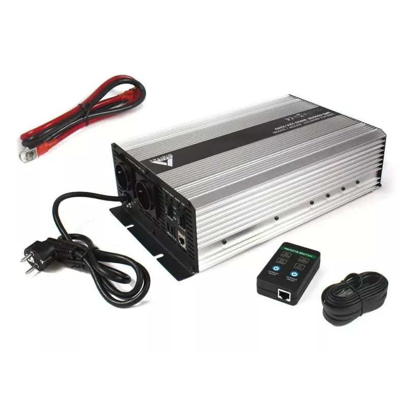 AZO Digital UPS-4000SR Uninterruptible Power Supply 4000VA/2000W Pure Sine Wave 12V DC to 230V AC Line-Interactive UPS with AVR