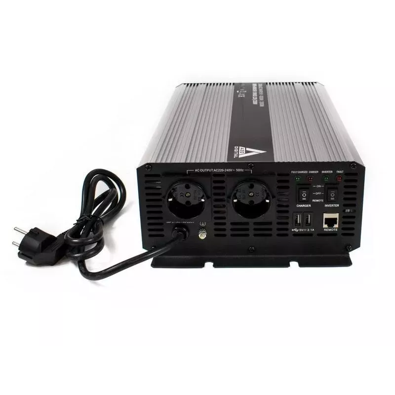 AZO Digital UPS-4000SR Uninterruptible Power Supply 4000VA/2000W Pure Sine Wave 12V DC to 230V AC Line-Interactive UPS with AVR