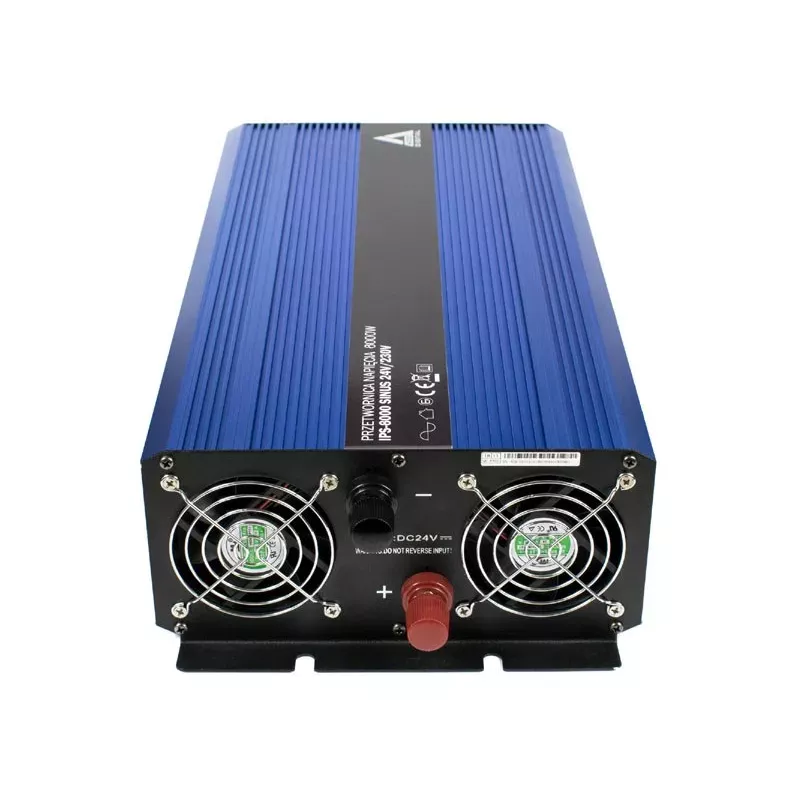 AZO Digital 24 VDC / 230 VAC Converter SINUS IPS-8000S 8000W Pure Sine Wave Inverter