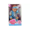 LEAN TOYS Blue Baby Doll Potty Drink Pee 24 cm