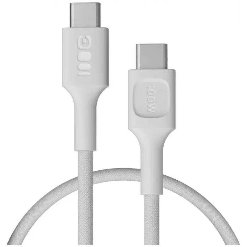 Green Cell PowerStream USB-C to USB-C Cable 100W White 0.3m