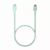 Green Cell PowerStream USB-C to USB-C Cable 100W Mint Green 0.3m