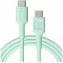 Green Cell PowerFlex Fast Charging USB-C to USB-C Cable 100W 2m Mint Green