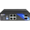 BCS BCS-B-ISP04G-2SFP Unmanaged Industrial Ethernet Switch, 4-Port Gigabit RJ45 + 2 SFP, DIN Rail, IP40