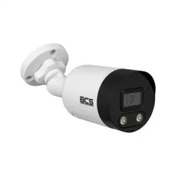 BCS 8MP IP Turret Camera 2.8mm Fixed Lens with AI Features, 40m IR, IP67, PoE