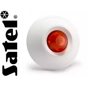 SATEL SOW-300 R Indoor Optical Siren, Red LED, White