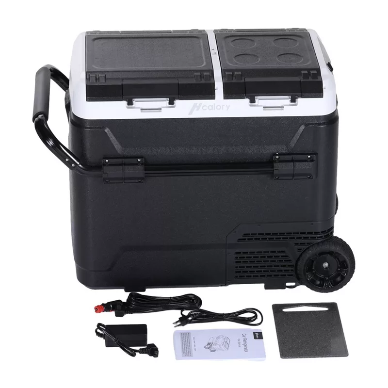 HCALORY P40M+ 40L Car Cooler with Bluetooth, DC 12V/24V, AC 100-240V, -20°C to +20°C, Digital LCD Display, Touch Panel, USB Port