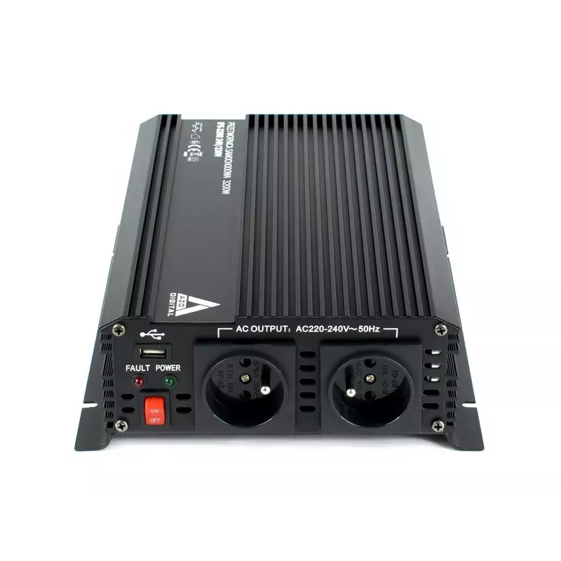 AZO Digital 24 VDC / 230 VAC Automotive Inverter IPS-3200 3200W