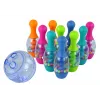 LEAN TOYS Skill Game Bowling With Balls Iridescent Ball Stand