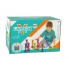 LEAN TOYS Skill Game Bowling With Balls Iridescent Ball Stand