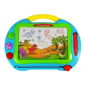 LEAN TOYS Magnetic Drawing Board with 3 Stamps and Stylus