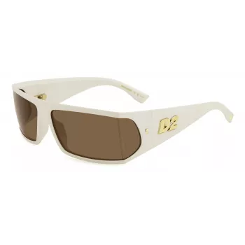 DSQUARED2 Men's Sunglasses D2-0140-S-SZJ Pilot Acetate Black Frame Grey Lens 73mm